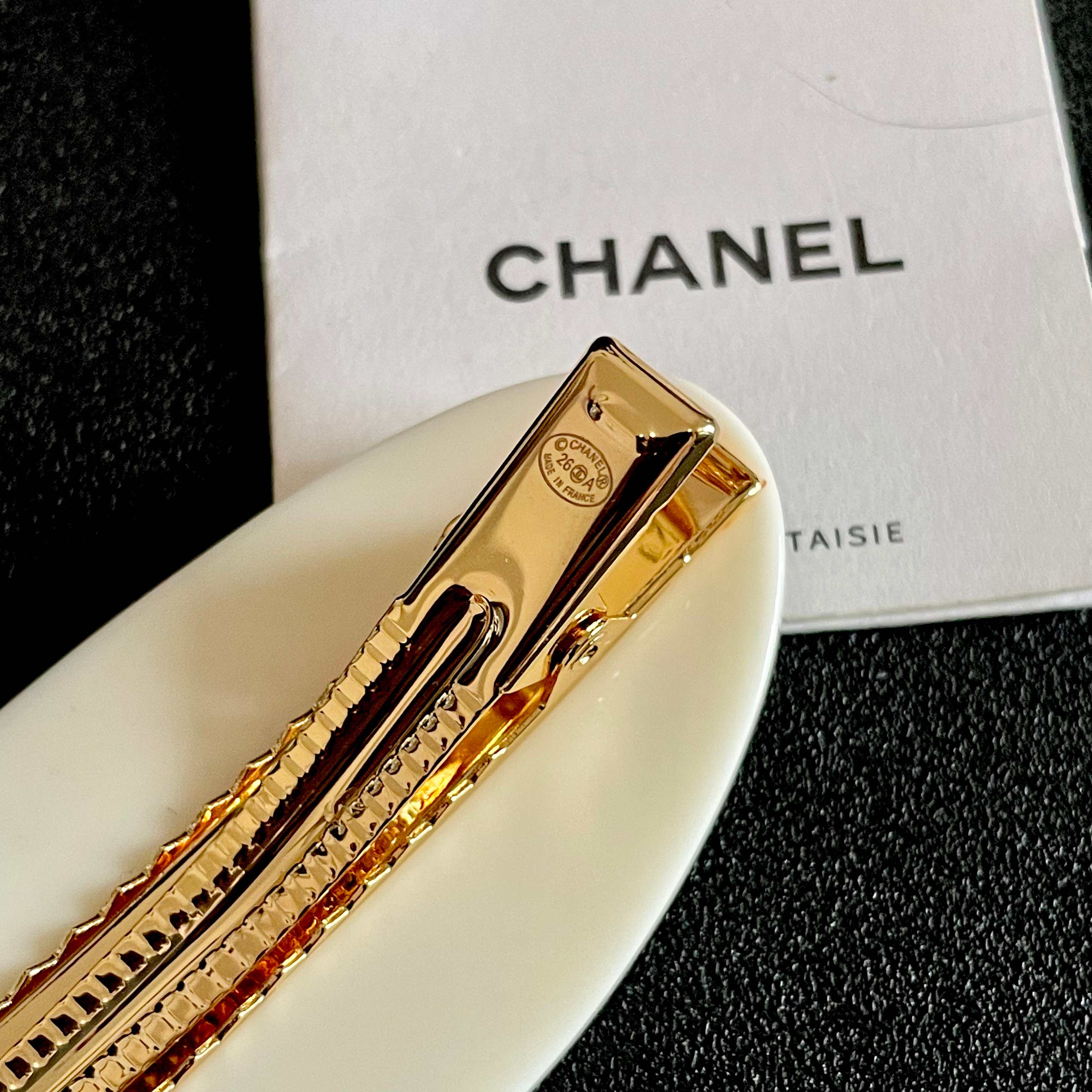 Chanel Patterned Hair Clip
